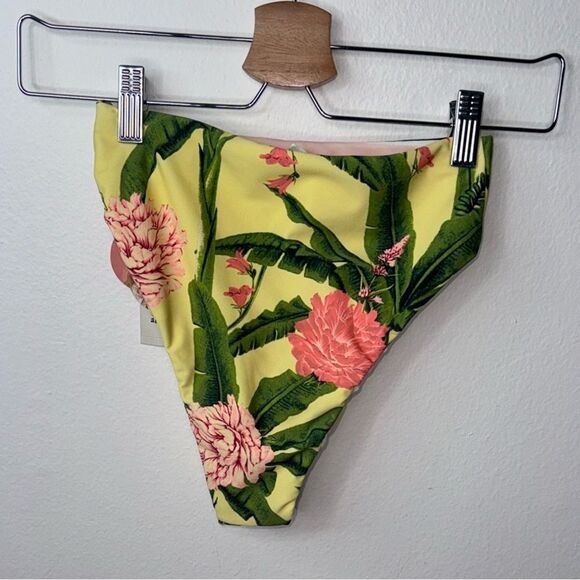 Agua Bendita x Target Peony Botanical/Stripe Print Reversible High-Waist Cheeky - Picture 8 of 8